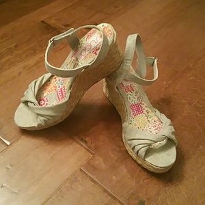 Summer wedges, Sugar brand, size 8